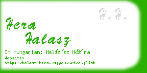 hera halasz business card